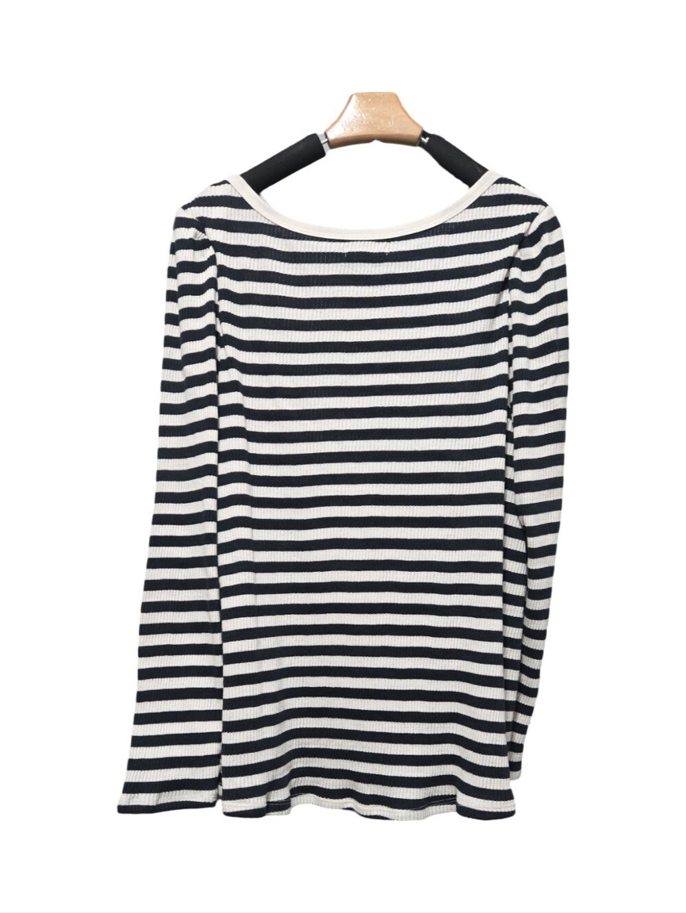 Maurices Black and White Striped Long Sleeve Top - Picture 9 of 10